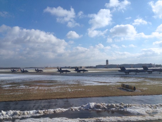 traffic on the runway
